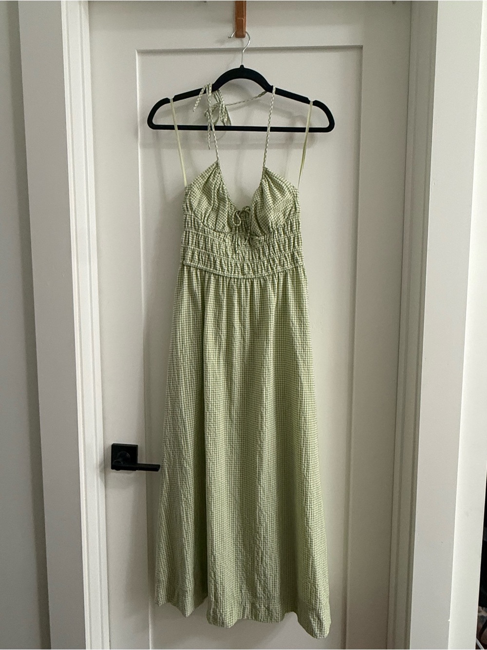 The Lolita Gingham Smocked Cover-Up Halter Dress - Picture 2 of 2